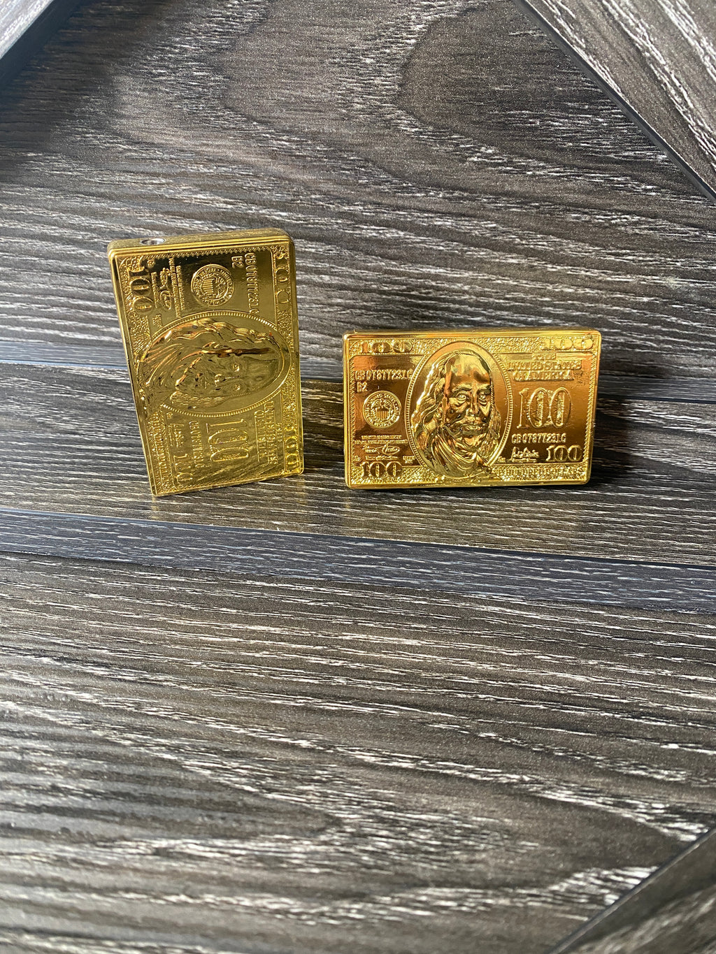 Gold Money Flip Torch Lighter