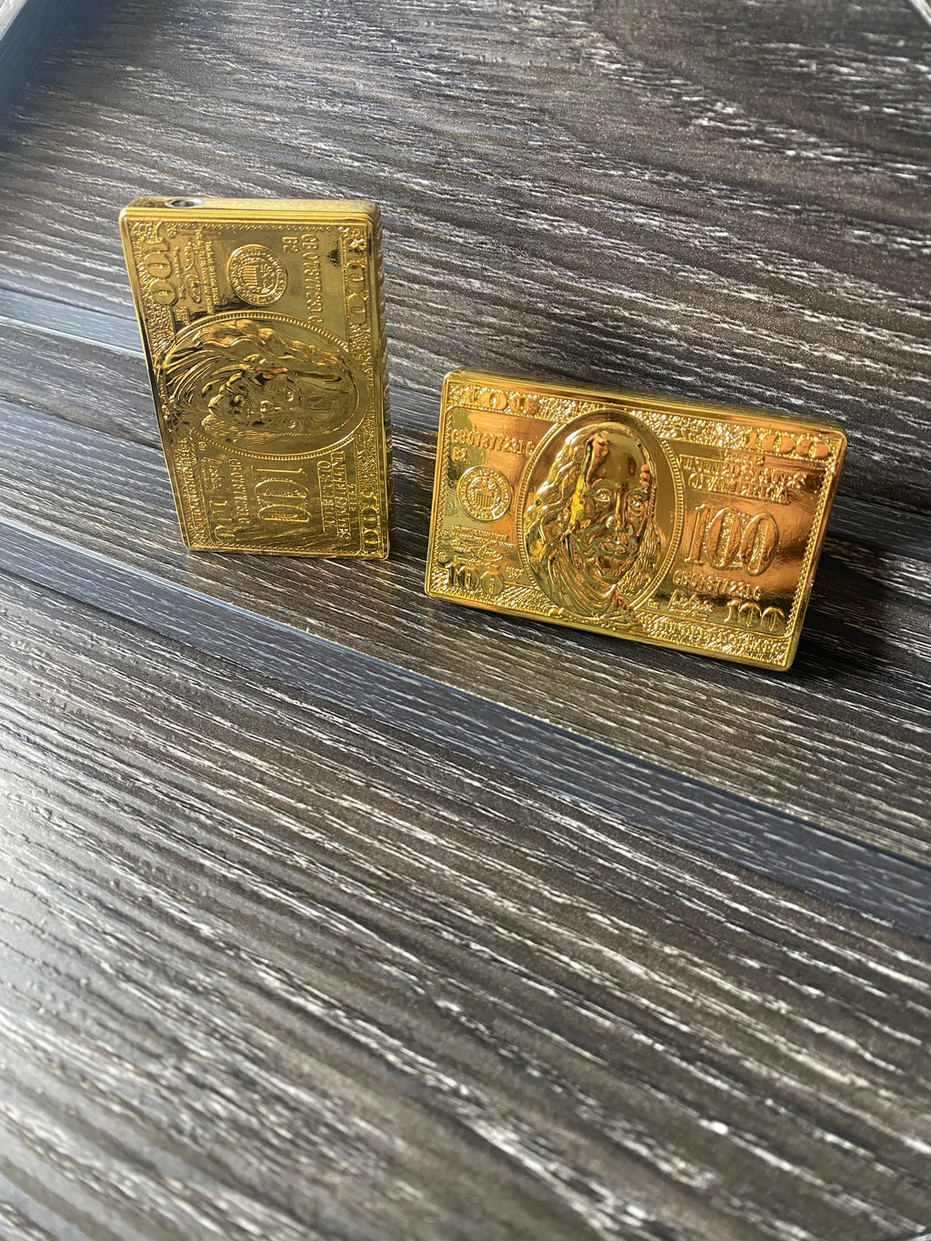 Gold Money Flip Torch Lighter