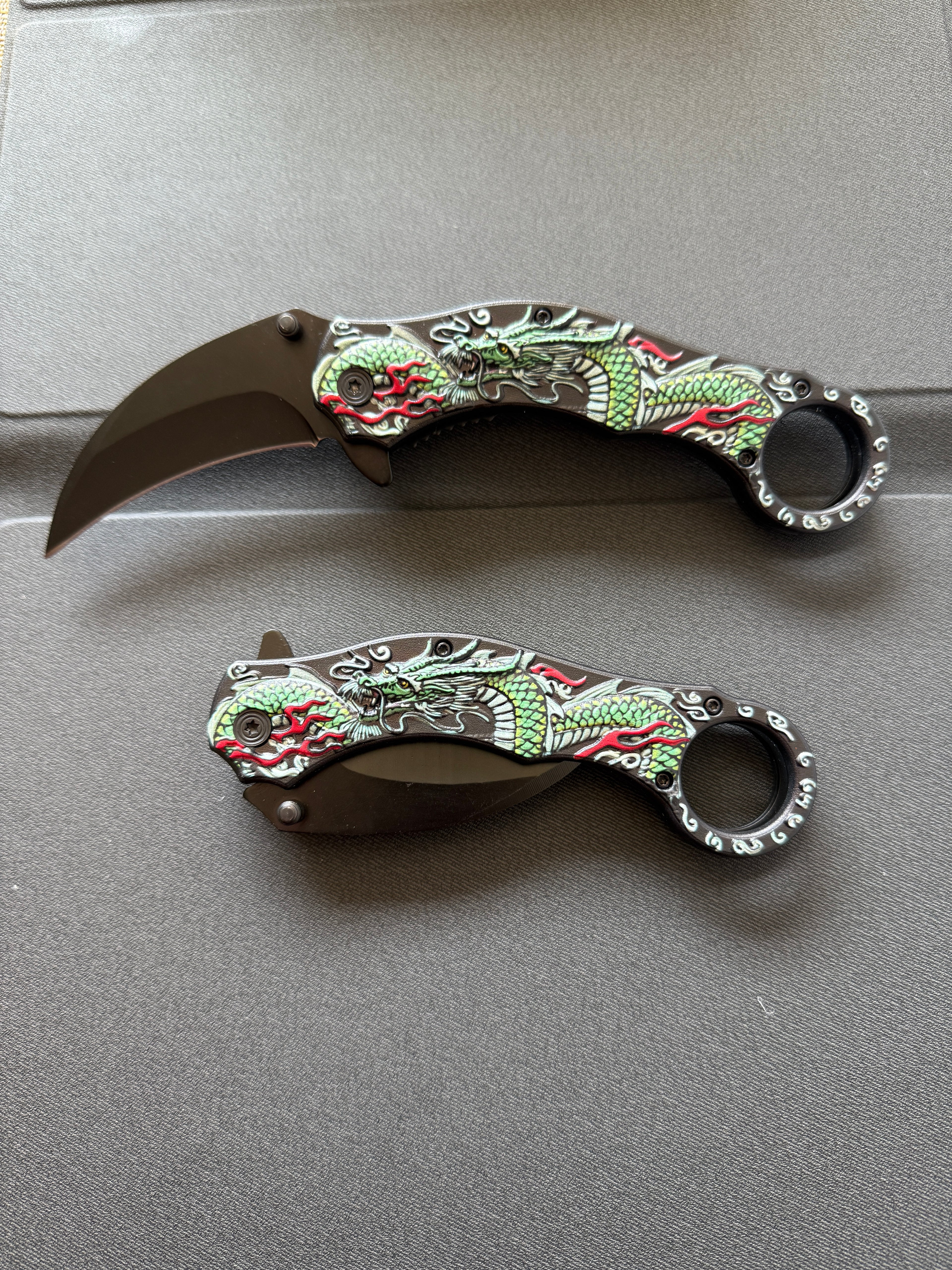 Dragon Green Hunting Knife