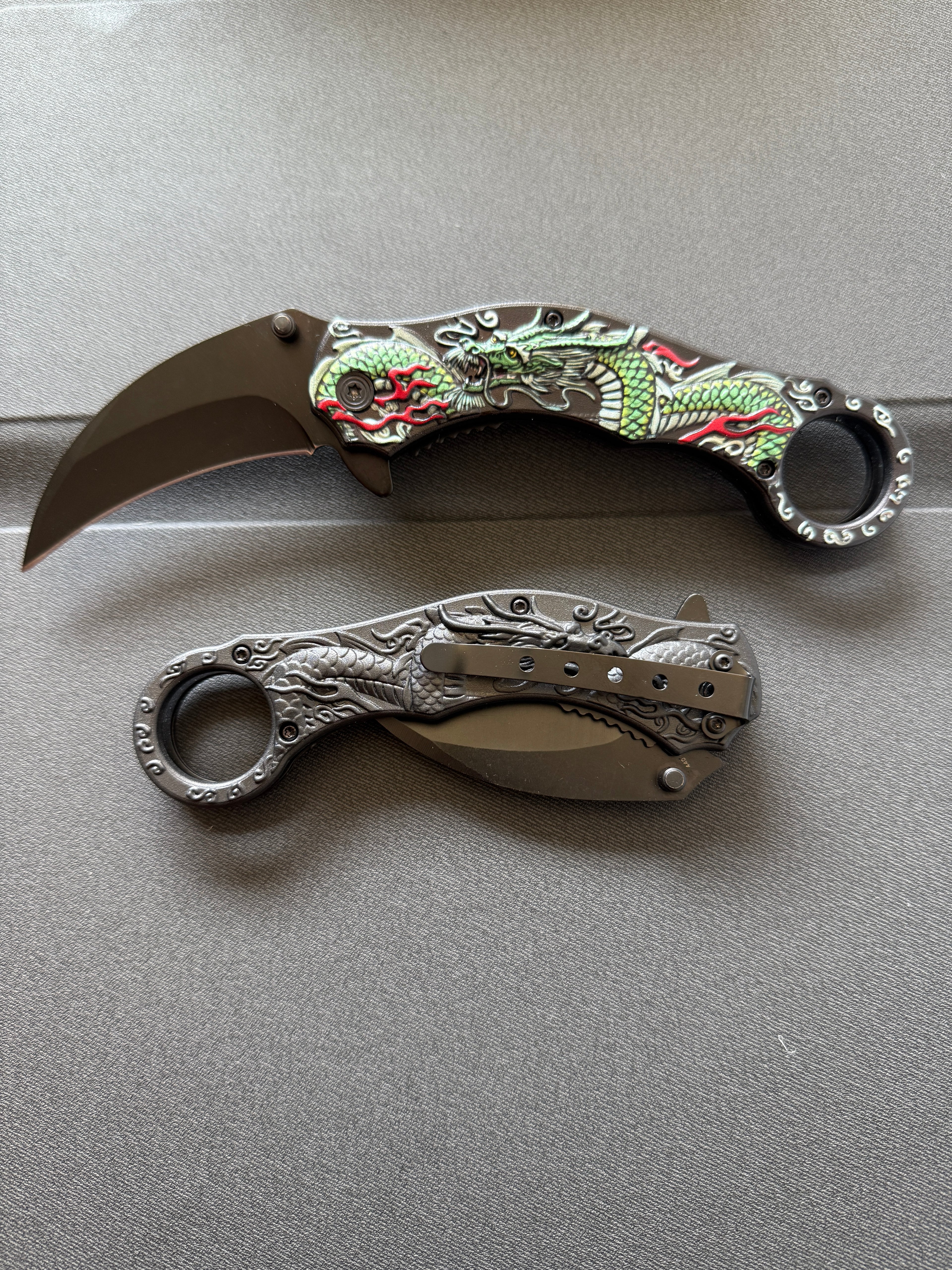 Dragon Green Hunting Knife