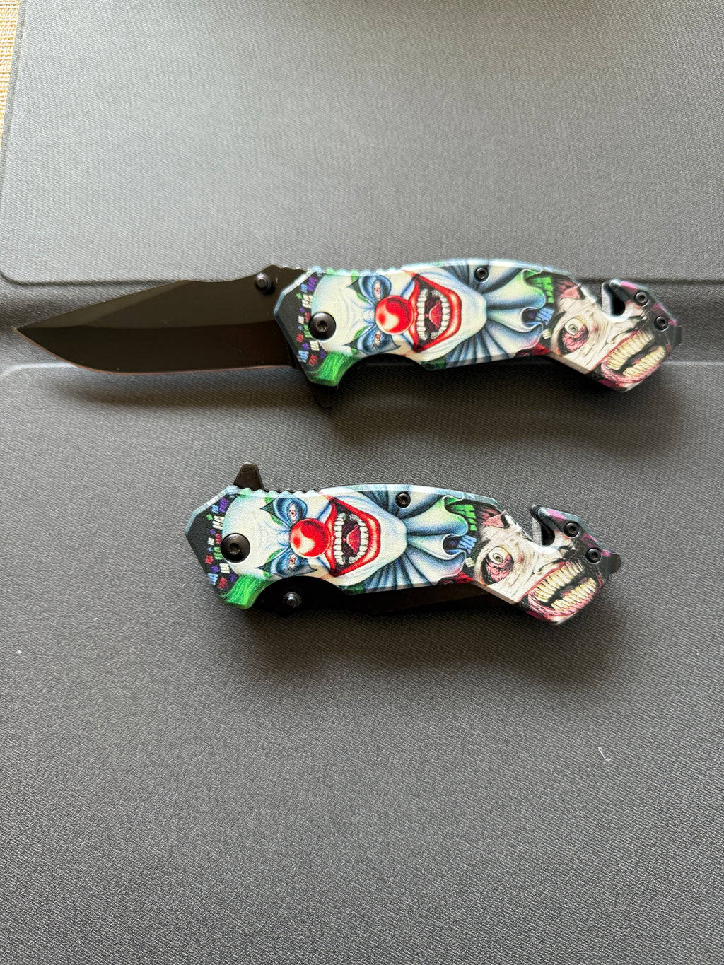 Scary Clown Folding Pocket Knife