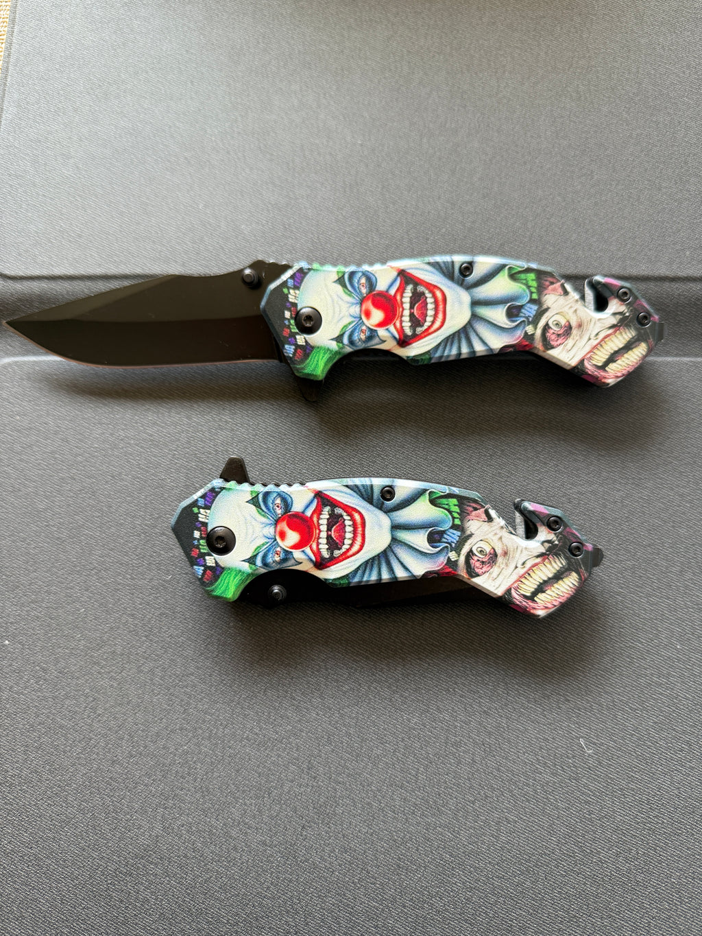 Scary Clown Folding Pocket Knife