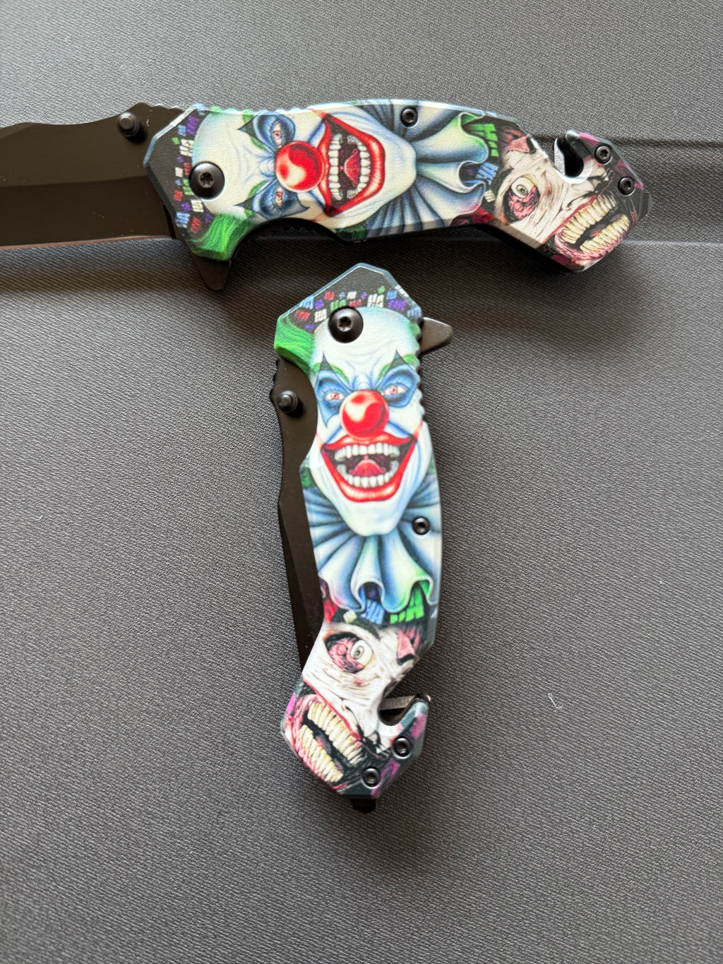 Scary Clown Folding Pocket Knife