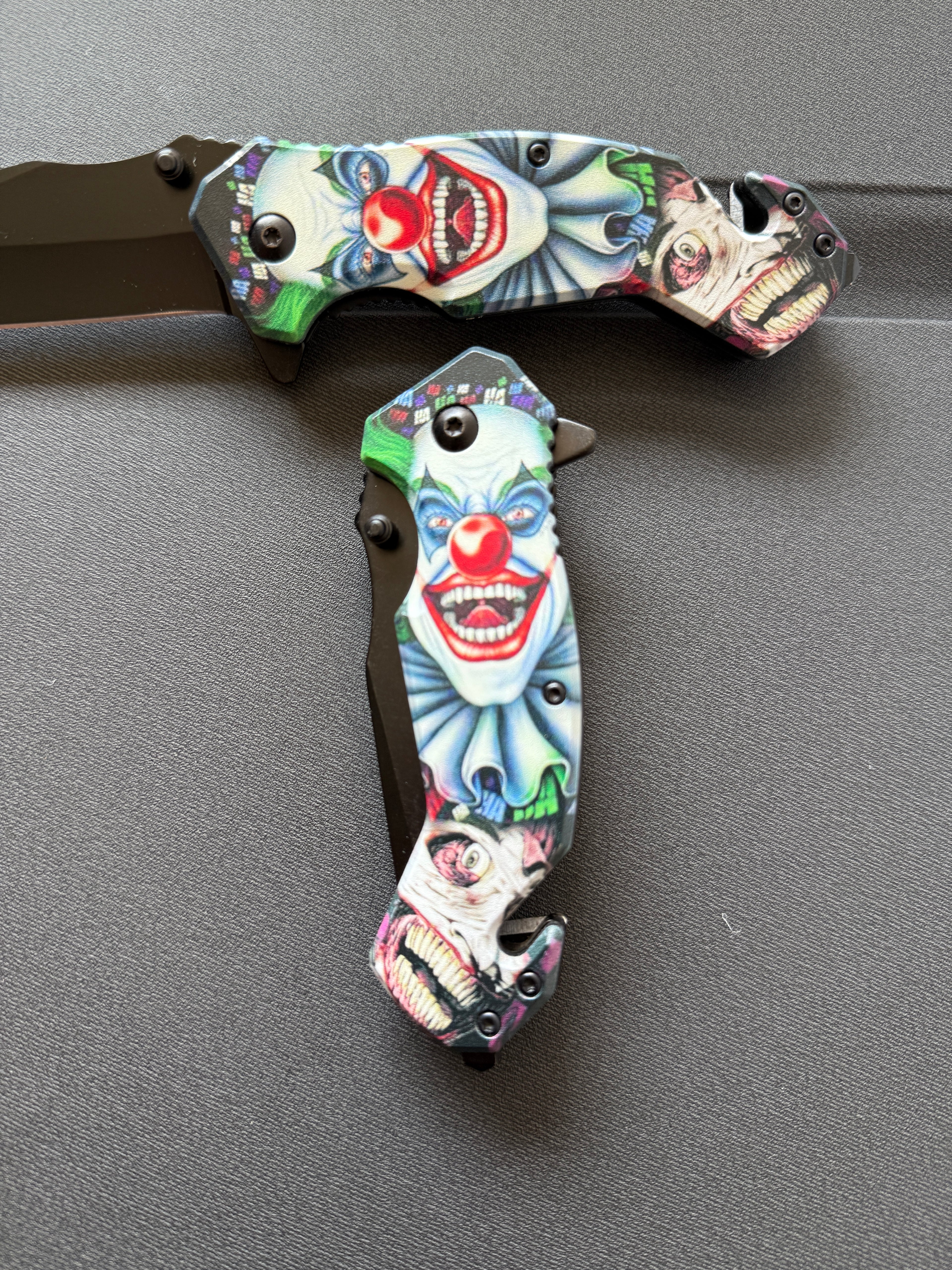 Scary Clown Folding Pocket Knife