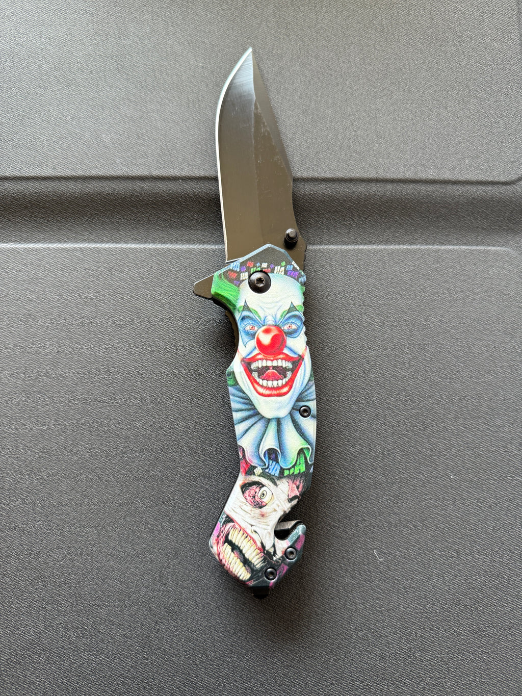 Scary Clown Folding Pocket Knife