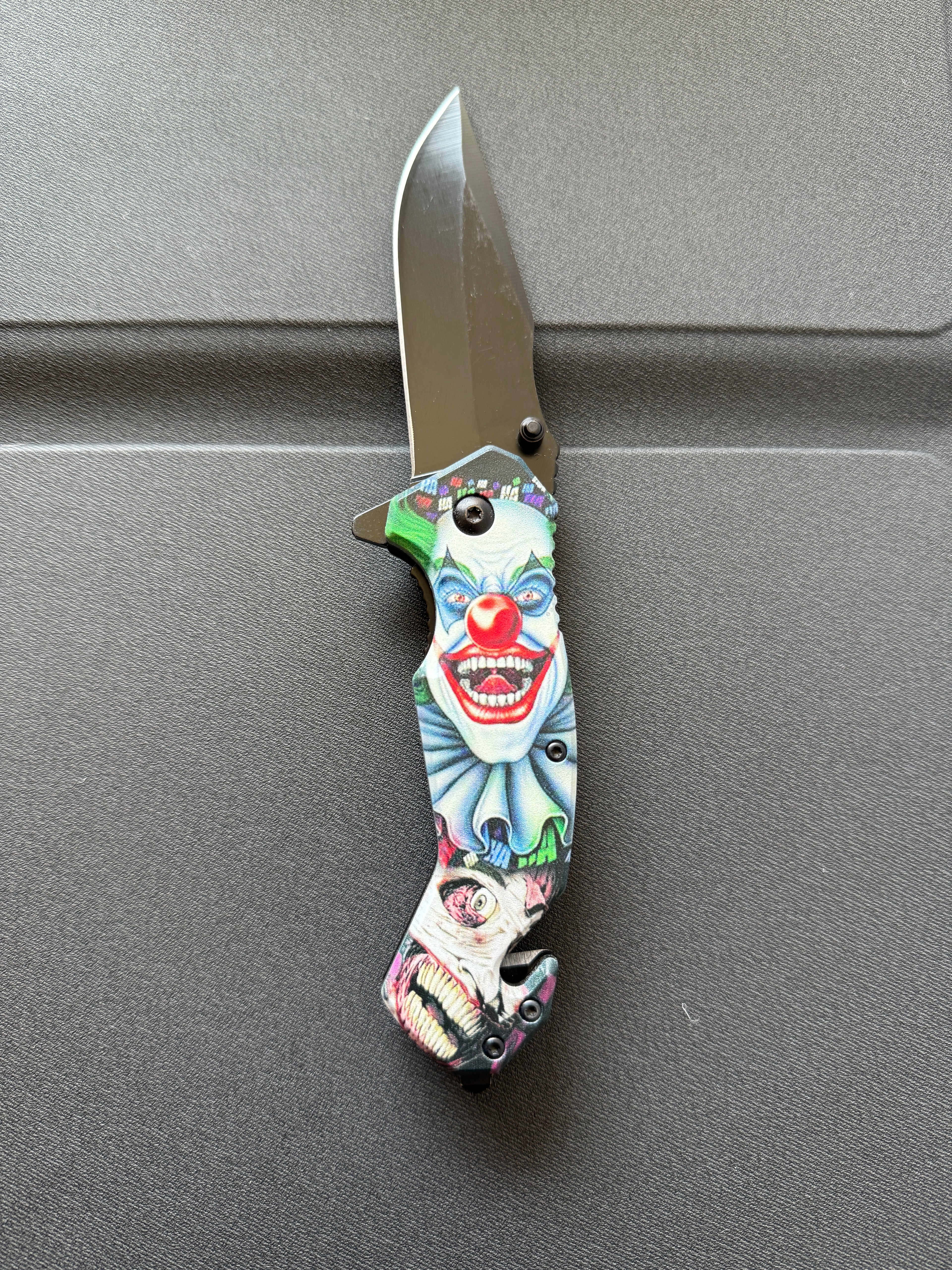 Scary Clown Folding Pocket Knife