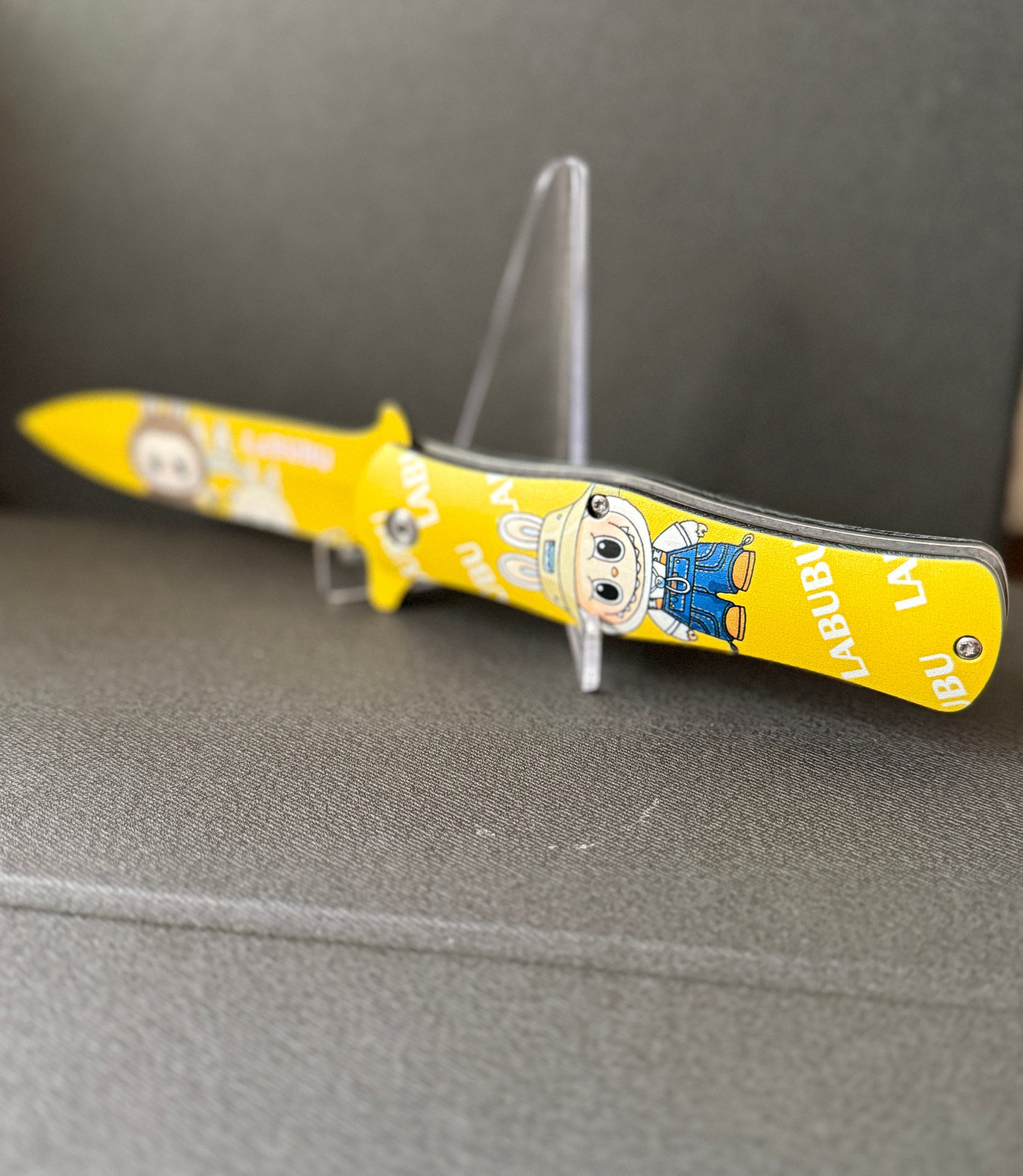 Yellow Labubu Tactical Knife