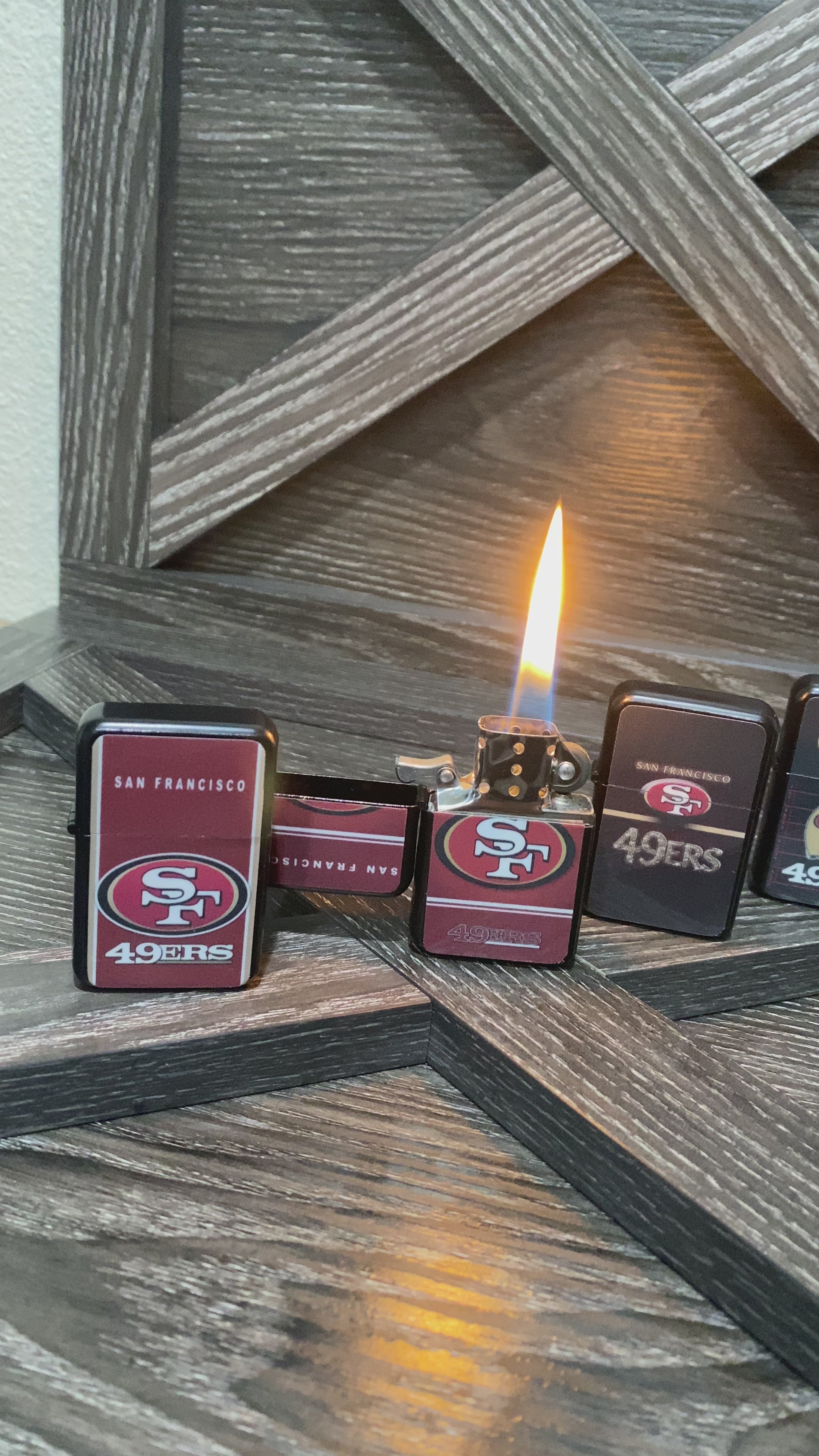 San Francisco Flip Lighters NFL fan gift idea