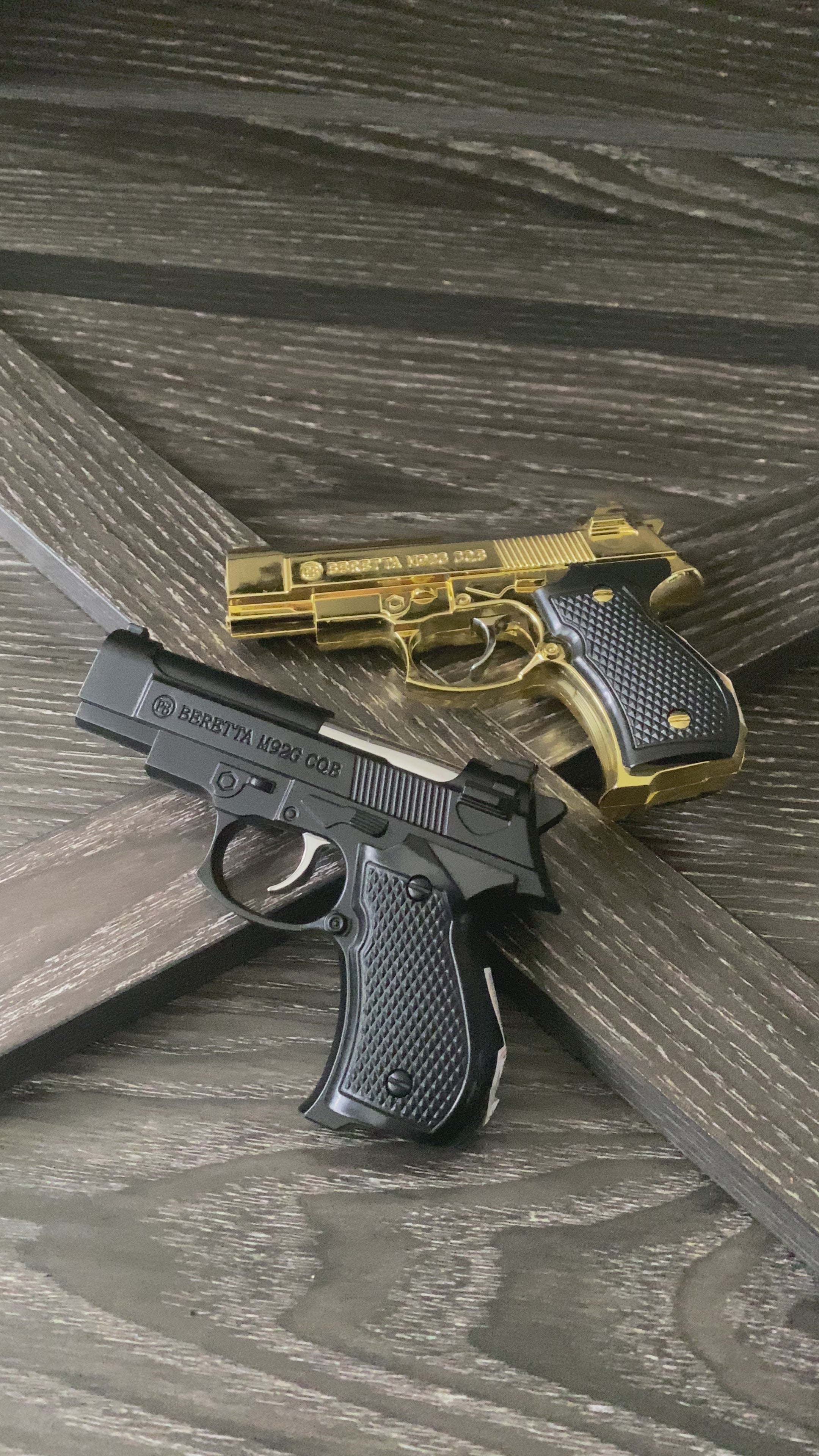 9MM Toy Gun Style Torch Refillable Lighter Adjustable Jet Flame